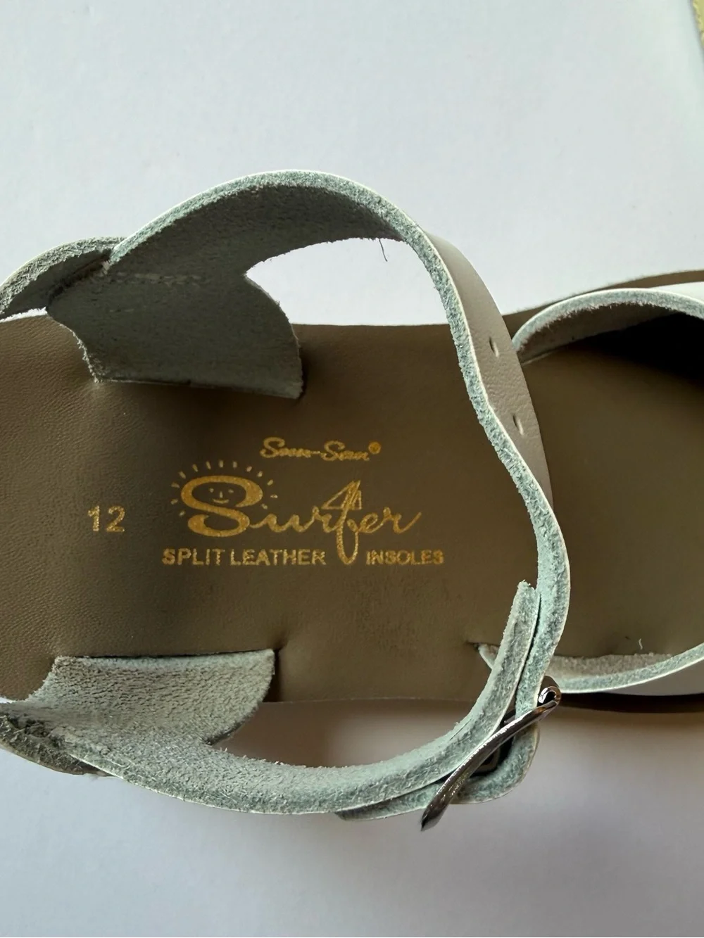 Salt Water Sandals by Hoy simple white